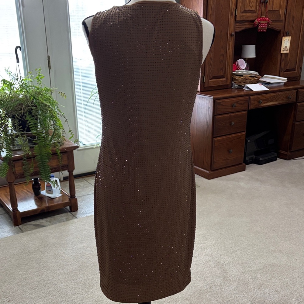 White House Black Market Bronze Mini Dress - Picture 9 of 12